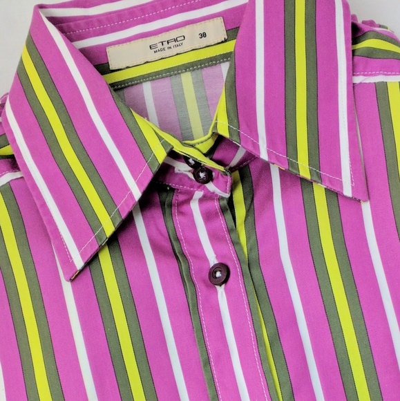 ETRO MILANO fitted stripped shirt - Picture 1 of 6